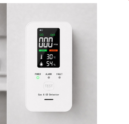 Détecteur 2-en-1 de gaz et monoxyde de carbone — Alerte sonore et écran digital