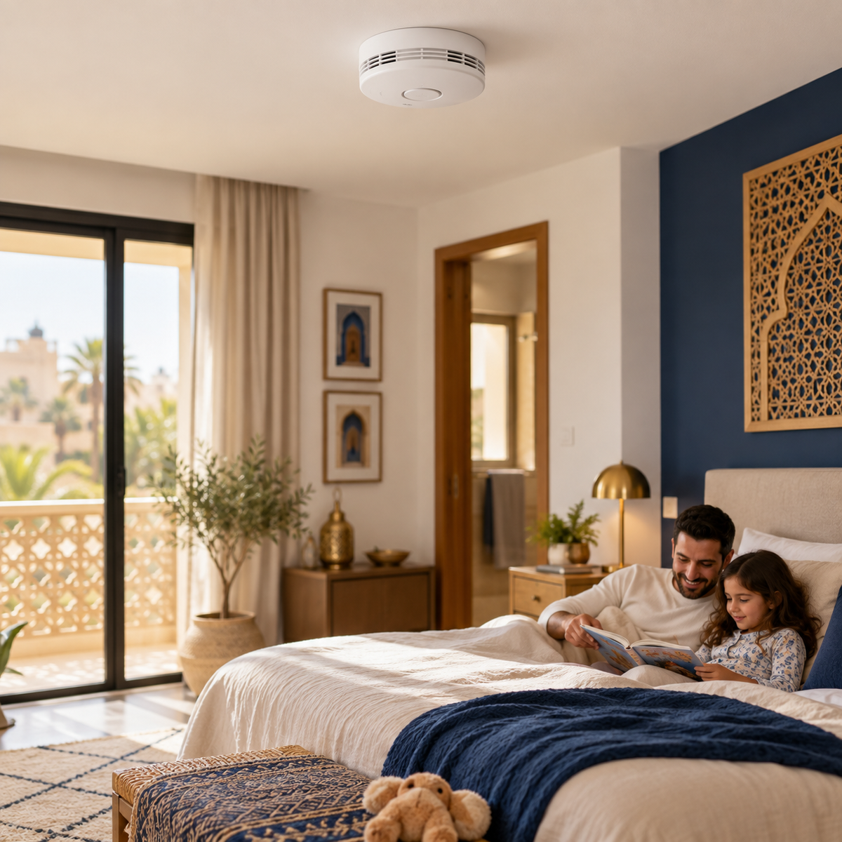 Détecteur de fumée ALTEA™ installé au plafond