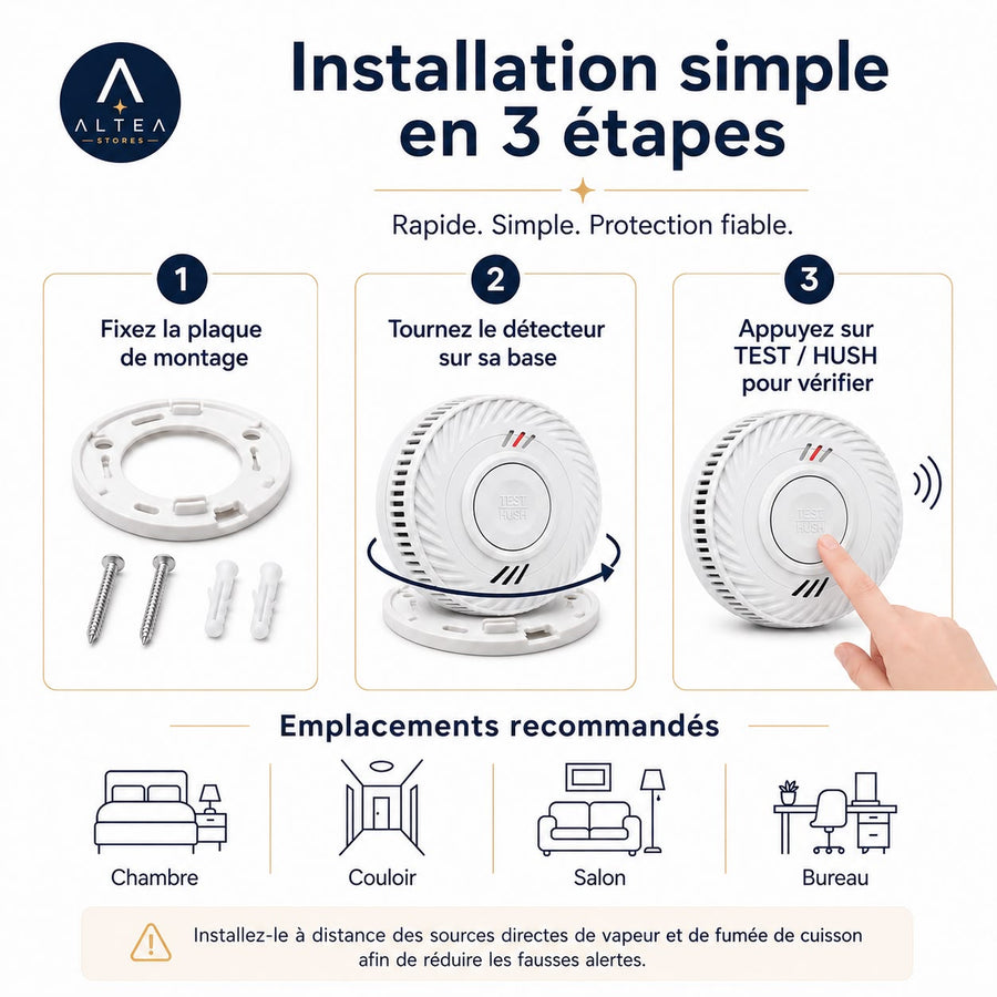 Installation simple en 3 étapes